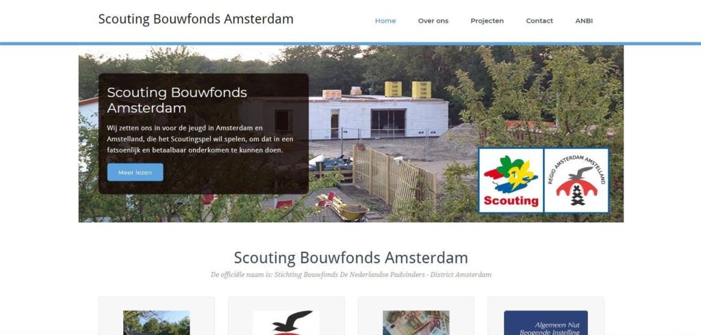 Schermprint Scouting Bouwfonds Amsterdam